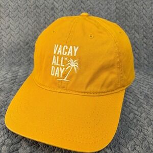Ron Jon Surf Shop Vacay All Day Mustard Yellow Embroidered Dad Hat Cap 2053